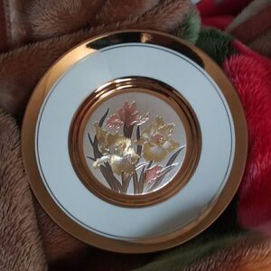 Pair of Antique Chokin Gold Etched  China Plates